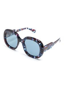 Chloé Eyewear Zonnebril met vierkant montuur - Blauw