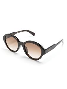 Chloé Eyewear Zonnebril met rond montuur - Bruin
