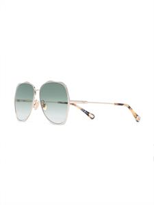 Chloé Eyewear Zonnebril met piloten montuur - Goud