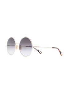 Chloé Eyewear Zonnebril met rond montuur - Goud