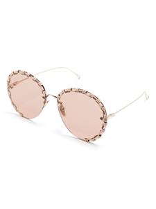Chloé Eyewear Idora zonnebril met rond montuur - Goud