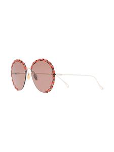 Chloé Eyewear Bril met rond montuur - Oranje