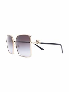 Dolce & Gabbana Eyewear Zonnebril met oversized montuur - Goud