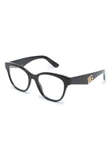 Dolce & Gabbana Eyewear Zonnebril met logoplakkaat - Zwart