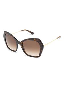 Dolce & Gabbana Eyewear Sicilian Taste zonnebril met oversized montuur - Bruin