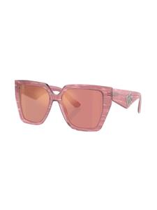 Dolce & Gabbana Eyewear Zonnebril met oversized montuur - Roze