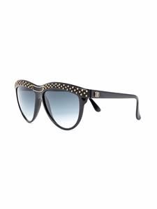 Linda Farrow Zonnebril met cat-eye montuur - Zwart