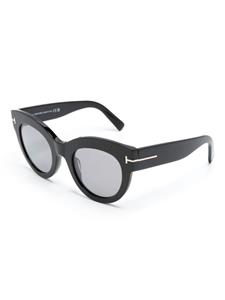 TOM FORD Eyewear Zonnebril met vlinder montuur - Zwart