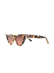 Philipp Plein Zonnebril met kattenoog montuur - Bruin