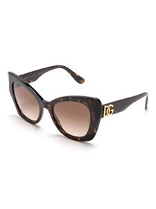Dolce & Gabbana Eyewear Zonnebril met vlinder montuur - Bruin
