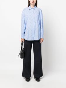 SANDRO Janeiro blouse verfraaid met stras - Blauw