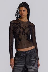 Jaded London Wings Mesh Top