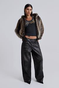 Jaded London Ash Faux Leather Colossus