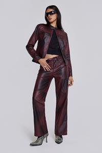 Jaded London Oxblood Faux Leather Pants