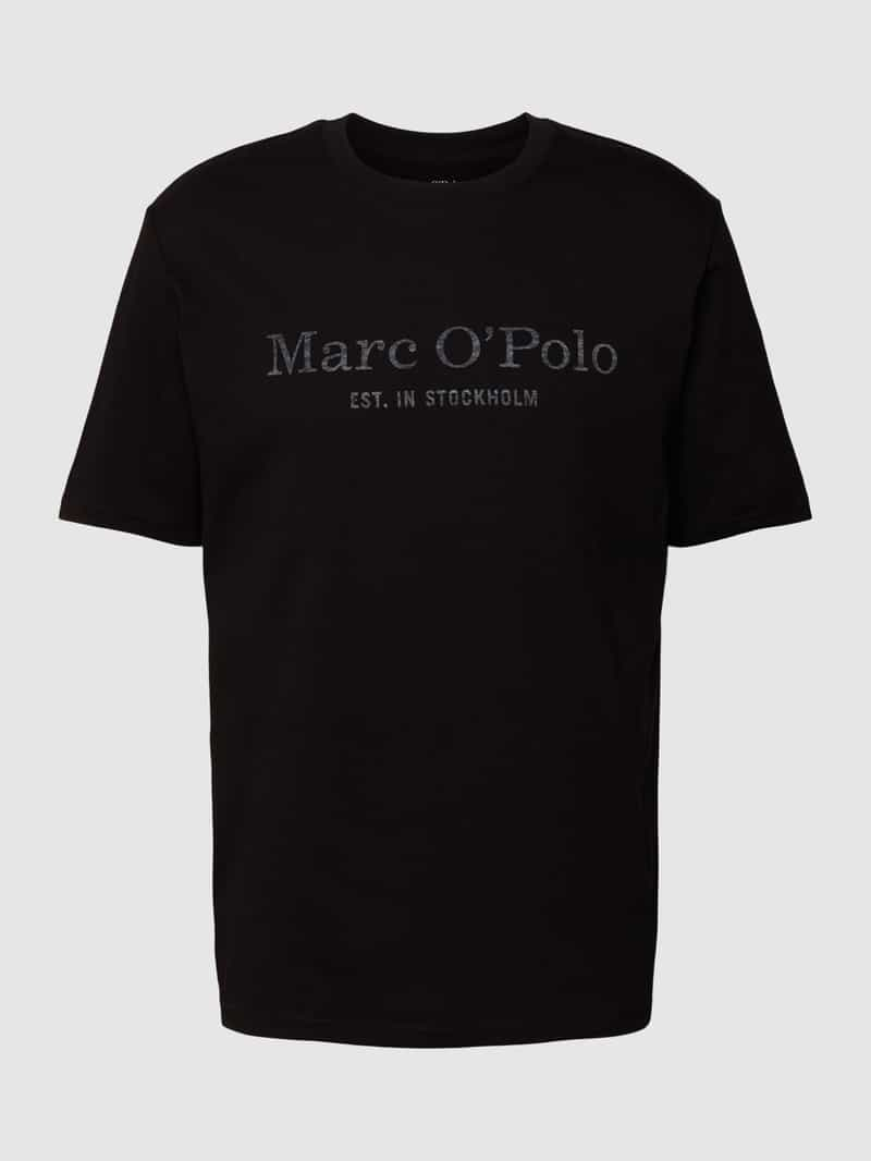 Marc O'Polo T-shirt met statement- en labelprint