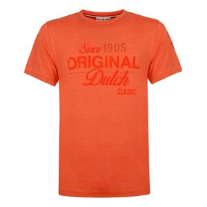 Quick-Q1905 Heren T-shirt Loosduinen | Retro oranje
