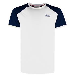 Quick-Q1905 Heren T-shirt Strike | Wit/Donkerblauw