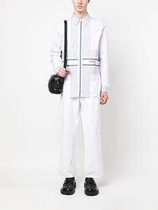 Alexander McQueen Overhemd met krijtstreep - Wit