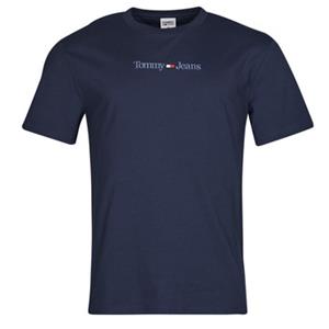 Tommy Jeans T-shirt van katoen met labelstitching