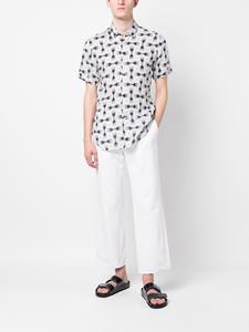 PENINSULA SWIMWEAR Overhemd met geometrische print - Wit