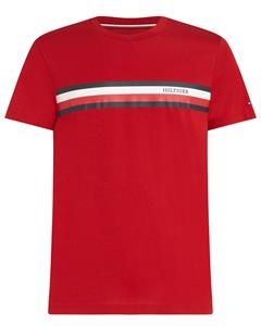 Tommy Hilfiger Slim fit T-shirt met labelprint