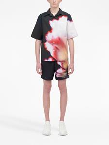Alexander McQueen Overhemd met bloemenprint - Zwart