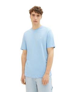 TOM TAILOR Denim T-Shirt "Crewneck", mit kleinem Logo-Print