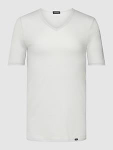 Hanro T-shirt met afgeronde V-hals