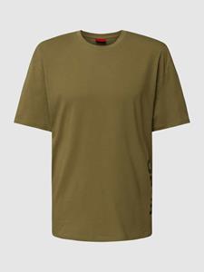 HUGO Relaxed fit T-shirt met labelprint
