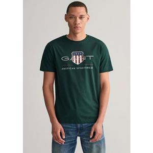 Gant T-shirt REG ARCHIVE SHIELD SS T-SHIRT met logoprint op borsthoogte