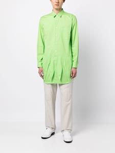 Comme Des Garçons Homme Plus Overhemd met overlappend vlak - Groen