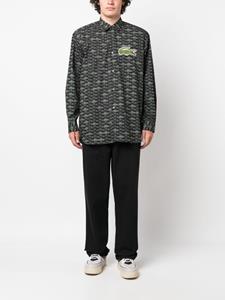 Comme Des Garçons Shirt x Lacoste shirtjack met krokodillenprint - Zwart