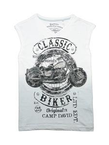CAMP DAVID Shirt met V-hals