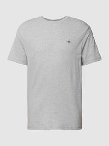 Gant Regular fit T-shirt met labelstitching, model 'SHIELD'