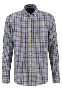 FYNCH-HATTON Blusenshirt Sage Green Checks, B.D., 1/1
