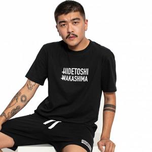 HIDETOSHI WAKASHIMA 1st Heren Oversized T-shirt zwart