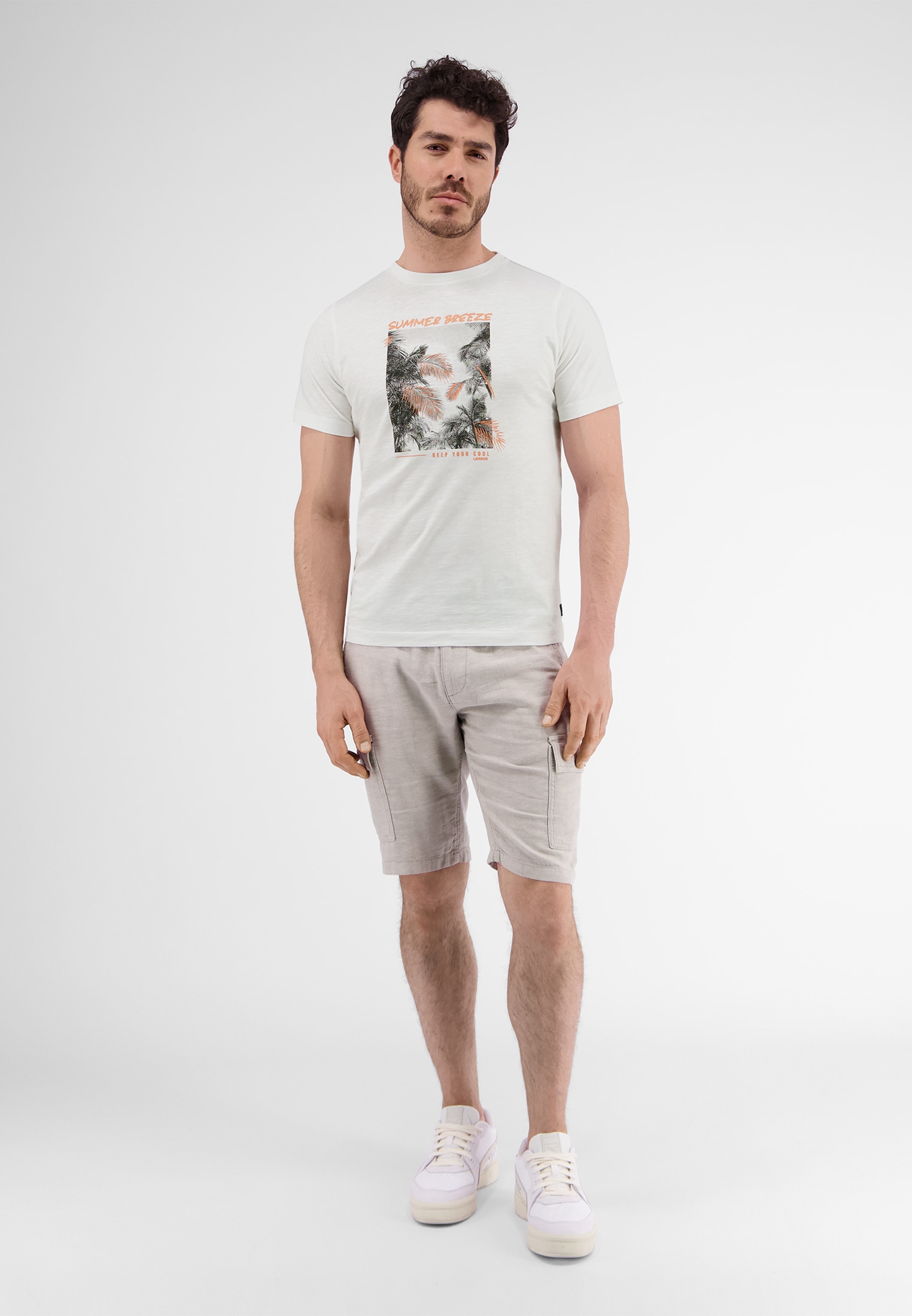 Lerros T-shirt LERROS T-shirt met fotoprint