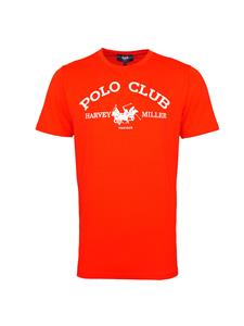 Harvey Miller Polo Club Fashion Heren T-shirt HRM4490 Rood
