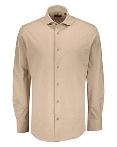 Floris Duetz  Jersey Piqué Overhemd Beige - XL - Heren