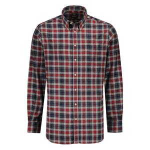 Eagle&Brown  Button Down Flannel Overhemd Grijs - XL - Heren