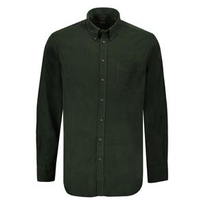 Eagle&Brown  ultrafine corduroy overhemd groen - XL - Heren