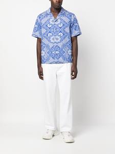 Moncler Overhemd met paisley-print - Blauw