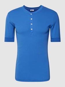 Schiesser T-shirt met korte knoopsluiting, model 'Karl'