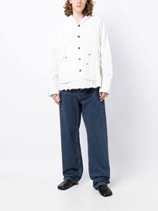 Greg Lauren Overhemd met franje - Wit