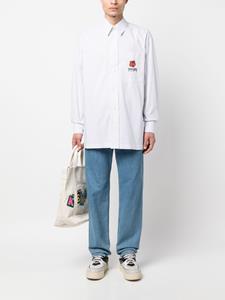 Kenzo Overhemd met krijtstreep - Wit