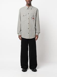 Kenzo Overhemd met logopatch - Bruin