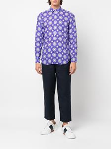 PENINSULA SWIMWEAR Overhemd met abstracte print - Blauw