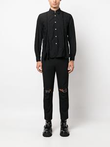 Black Comme Des Garçons Sweater met gerafeld effect - Zwart