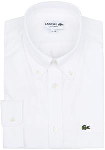Lacoste Oxford Overhemd Wit