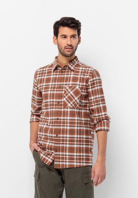 Jack Wolfskin Bergweg Shirt Men Flanellen overhemd Heren 